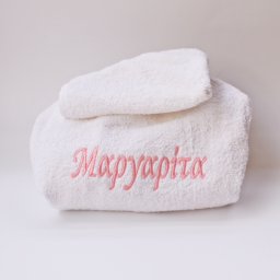 Μπουρνούζι παιδικό με κέντημα