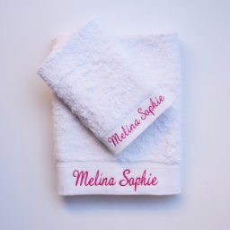 Μπουρνουζοπετσέτα με φάσα στο τελείωμα 90*180 – Areti με κέντημα