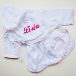 Μπουρνούζι παιδικό με κέντημα