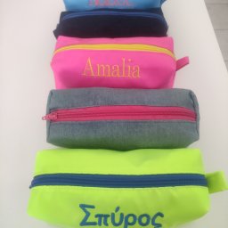 L βαρελάκι Τζιν κασετίνα με κέντημα