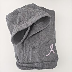 Μπουρνούζι χρωματιστό ενηλίκων – Harri με κέντημα