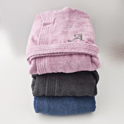 Μπουρνούζι χρωματιστό ενηλίκων – Harri με κέντημα