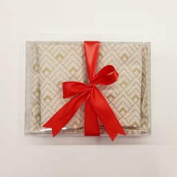 2 Σετ σουπλά και πετσέτα φαγητού Gold