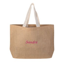 Beach bag με κέντημα