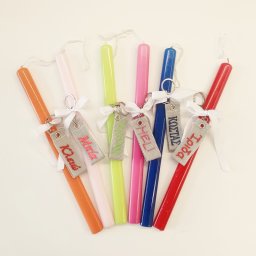 Glossy Λαμπάδα με κέντημα