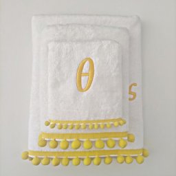 3 Πετ. Iris Σώματος-Προσώπου-Χεριών με κέντημα & πομ-πομ