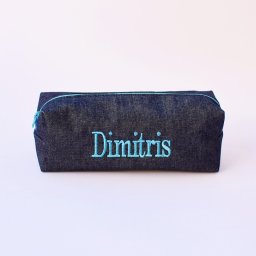 L βαρελάκι Τζιν κασετίνα με κέντημα