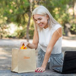Lunch Bag με κέντημα
