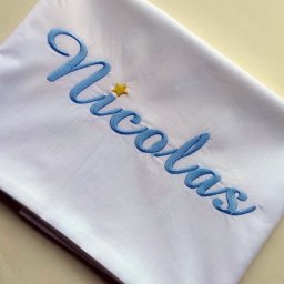 Παιδική Μαξιλαροθήκη με κέντημα
