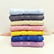 Σετ 3 Χρωματιστές πετσέτες με κέντημα