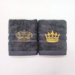 Χρωματιστή πετσέτα χεριών 40*60 με κέντημα