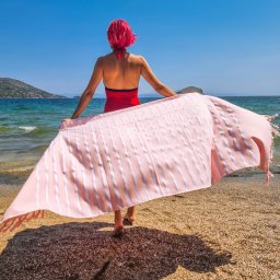 Πετσέτα Θαλάσσης – Πόλη 90*190 με κέντημα