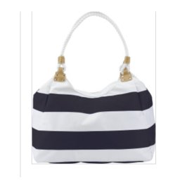 Navy Bag με κέντημα