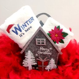 2πετσέτες χεριών με κέντημα – Xmas