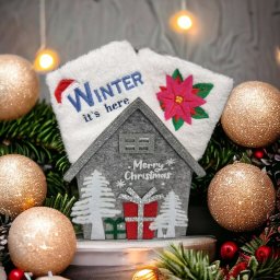 2πετσέτες χεριών με κέντημα – Xmas
