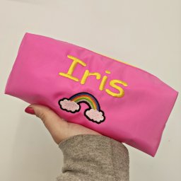 L βαρελάκι Τζιν κασετίνα με κέντημα