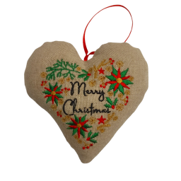 Μαξιλαράκι στολίδι με κέντημα