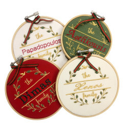 Οικογενειακό τελάρο με κέντημα