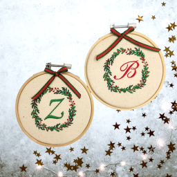 Τελάρο Monogram με κέντημα