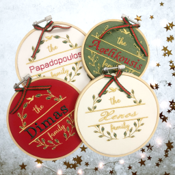 Οικογενειακό τελάρο με κέντημα