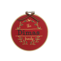 Οικογενειακό τελάρο με κέντημα