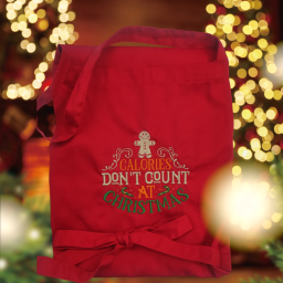 Χριστουγεννιάτικη ποδιά με κέντημα