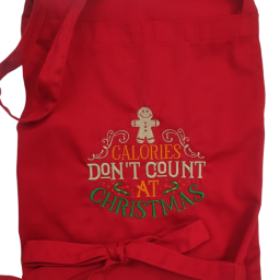 Χριστουγεννιάτικη ποδιά με κέντημα