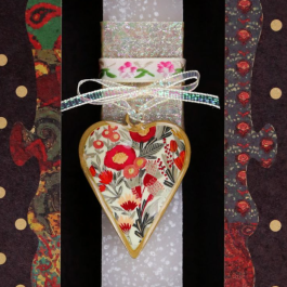 Λαμπάδα μεταλλική καρδιά