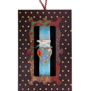 Λαμπάδα μεταλλική καρδιά