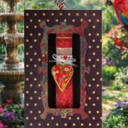 Λαμπάδα μεταλλική καρδιά