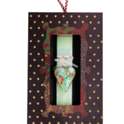 Λαμπάδα μεταλλική καρδιά