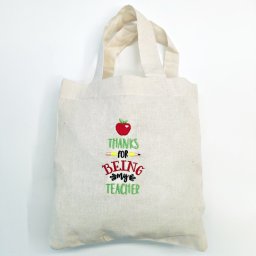 Μικρό τσαντάκι με κέντημα για την δασκάλα