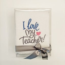 Πετσέτα με κέντημα για τον δάσκαλο