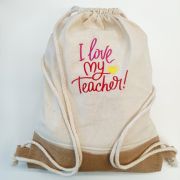 Σακίδιο με κέντημα για την δασκάλα