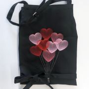 Ποδιά ολόσωμη LOVE με κέντημα